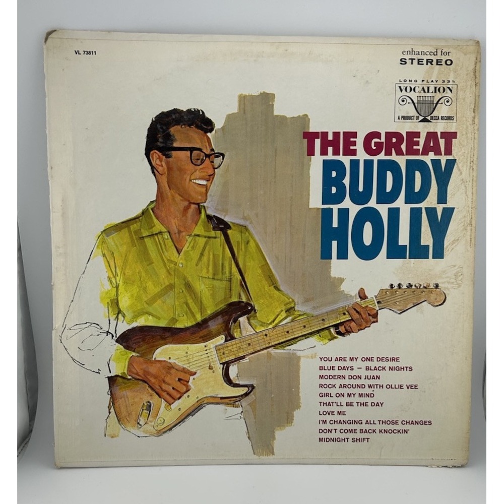 The Great Buddy Holly - LP 33.3 -  Vocalion Decca Records -‎ Vintage